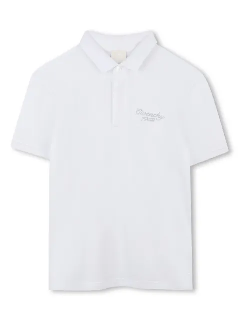 Givenchy Kids logo-embroidered polo shirt 