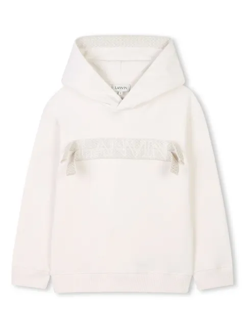 Lanvin Enfant logo-appliqué hoodie