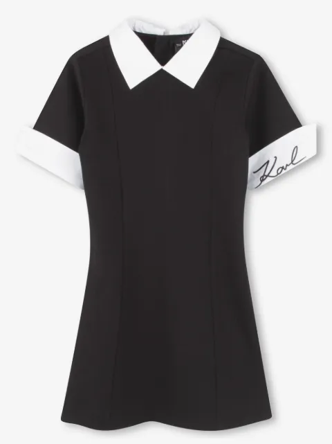 Karl Lagerfeld Kids Kleid mit Logo-Stickerei