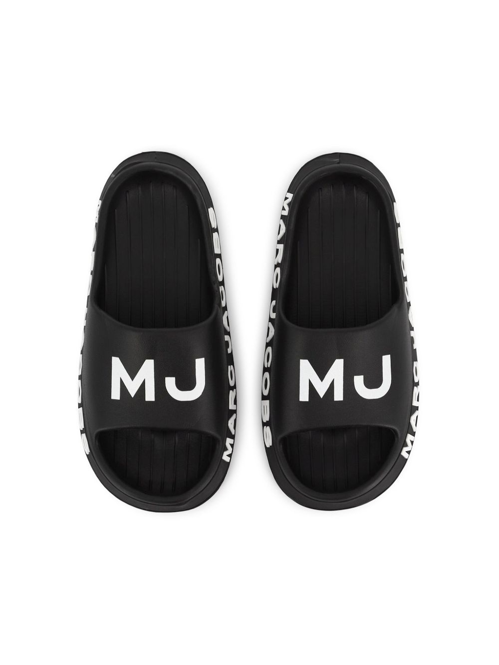 Marc Jacobs Kids logo-print slides Black