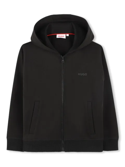 HUGO KIDS rubberised-logo hoodie