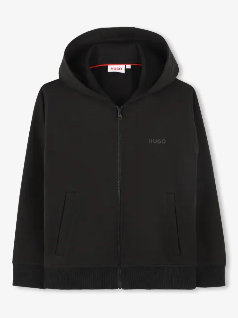HUGO KIDS hoodie con logo de goma
