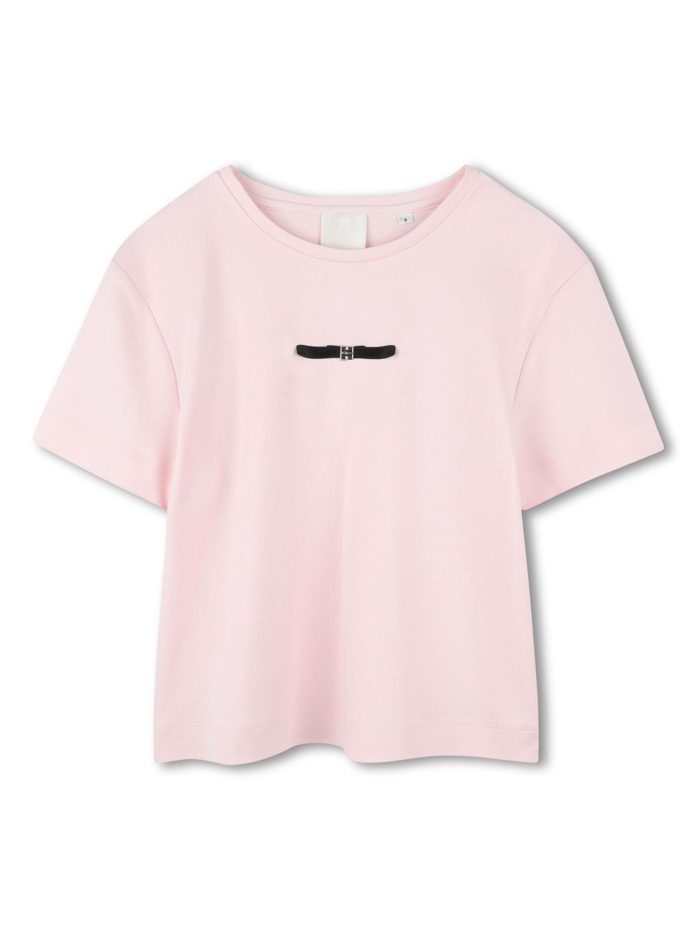 Givenchy Kids logo-plaque cotton T-shirt - Pink