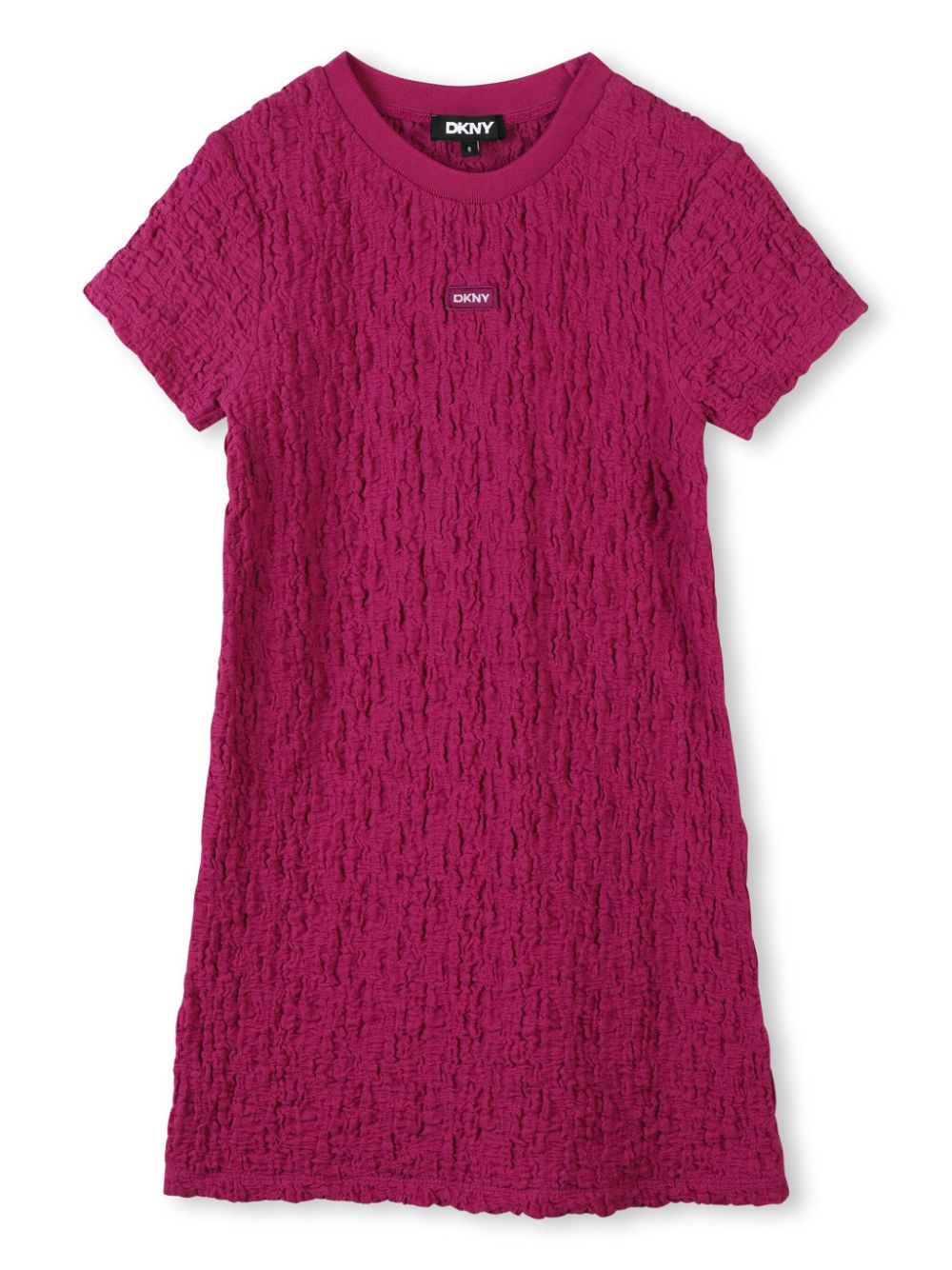 Dkny Kids Jurk met wafel-effect Roze