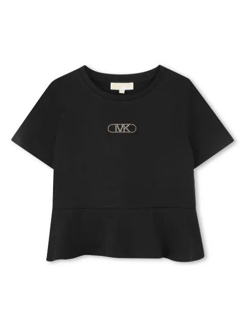 Michael Kors Kids rhinestone-logo T-shirt