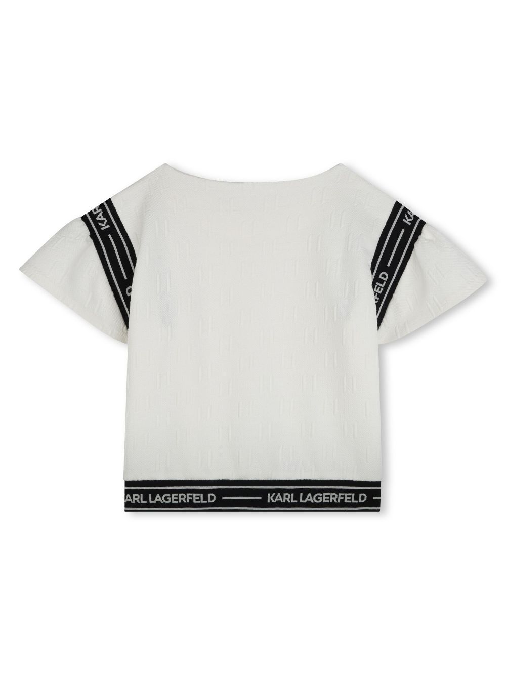 Karl Lagerfeld Kids T-shirt met logoprint - Wit