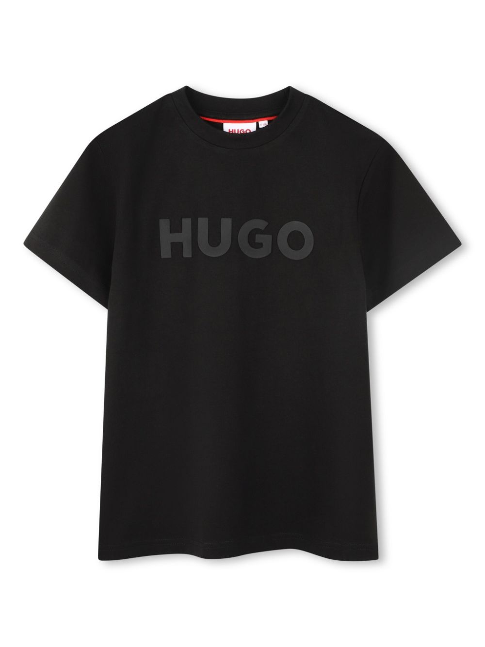 HUGO KIDS logo-print T-shirt - Black