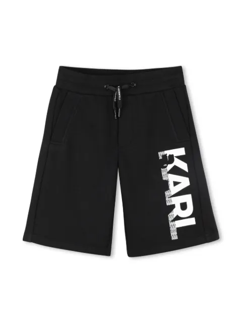 Karl Lagerfeld Kids logo-print track shorts