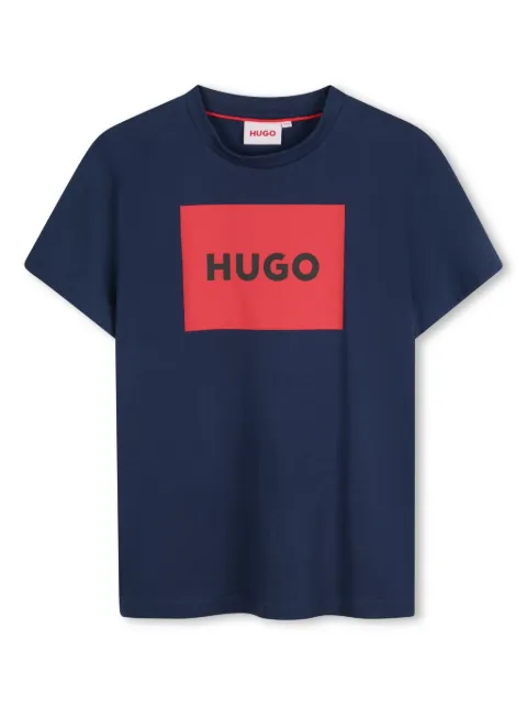 HUGO KIDS logo-print T-shirt