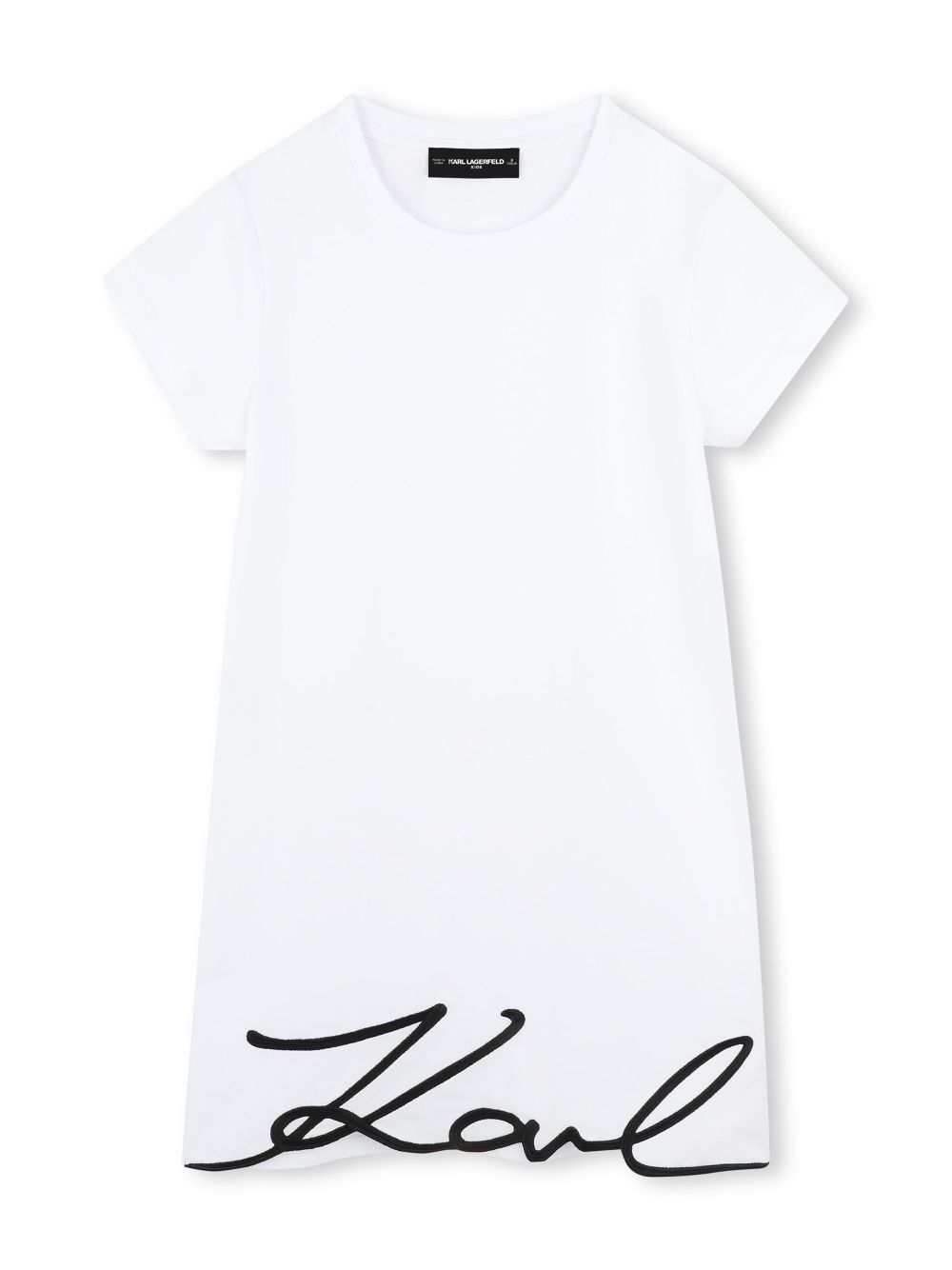 Karl Lagerfeld Kids logo-appliqué dress - White