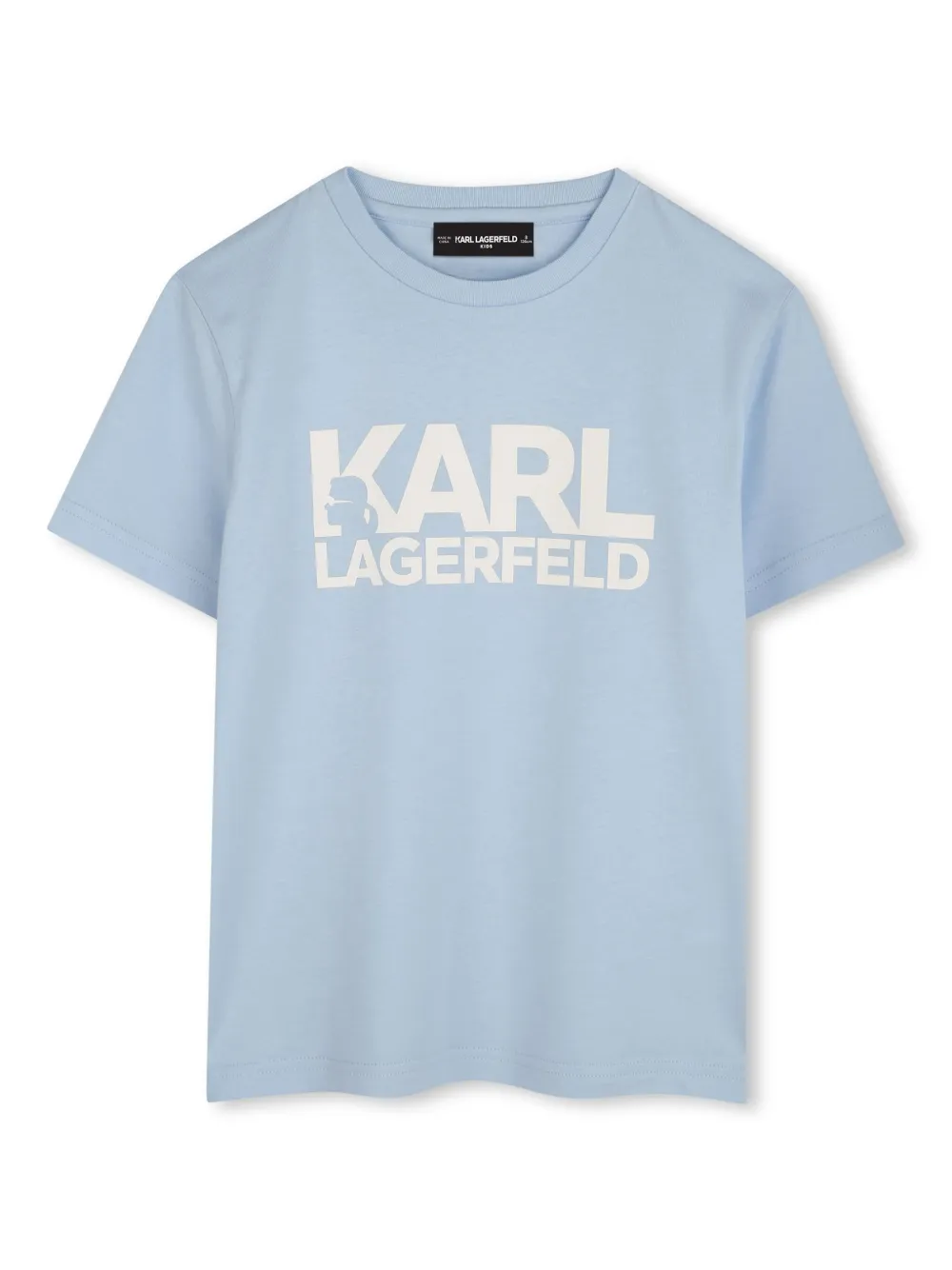 Karl Lagerfeld Kids T-shirt met logoprint Blauw