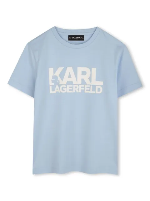 Karl Lagerfeld Kids playera con logo estampado