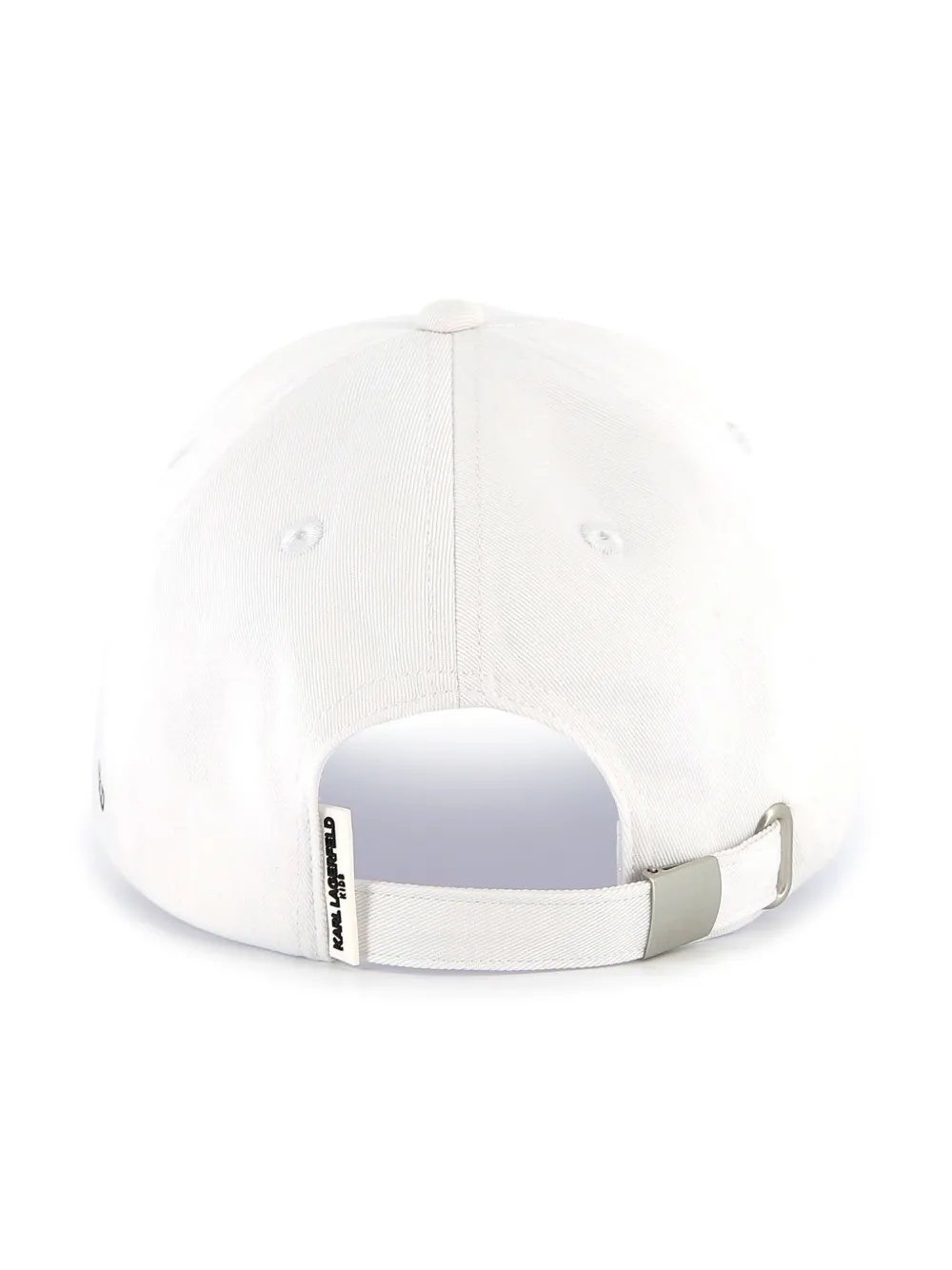 Karl Lagerfeld Kids Katoenen pet met logoprint Wit