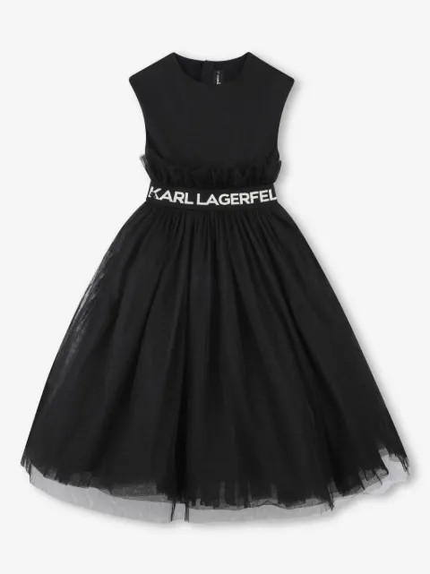 Karl Lagerfeld Kids ロゴウエスト ワンピース