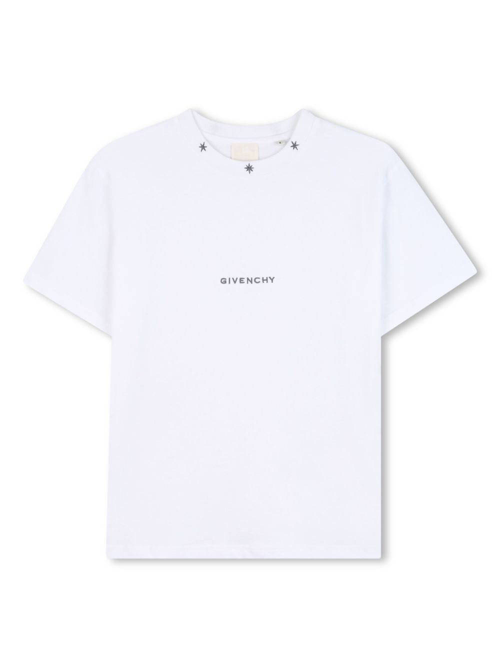 Givenchy Kids T-shirt met geborduurde ster Wit