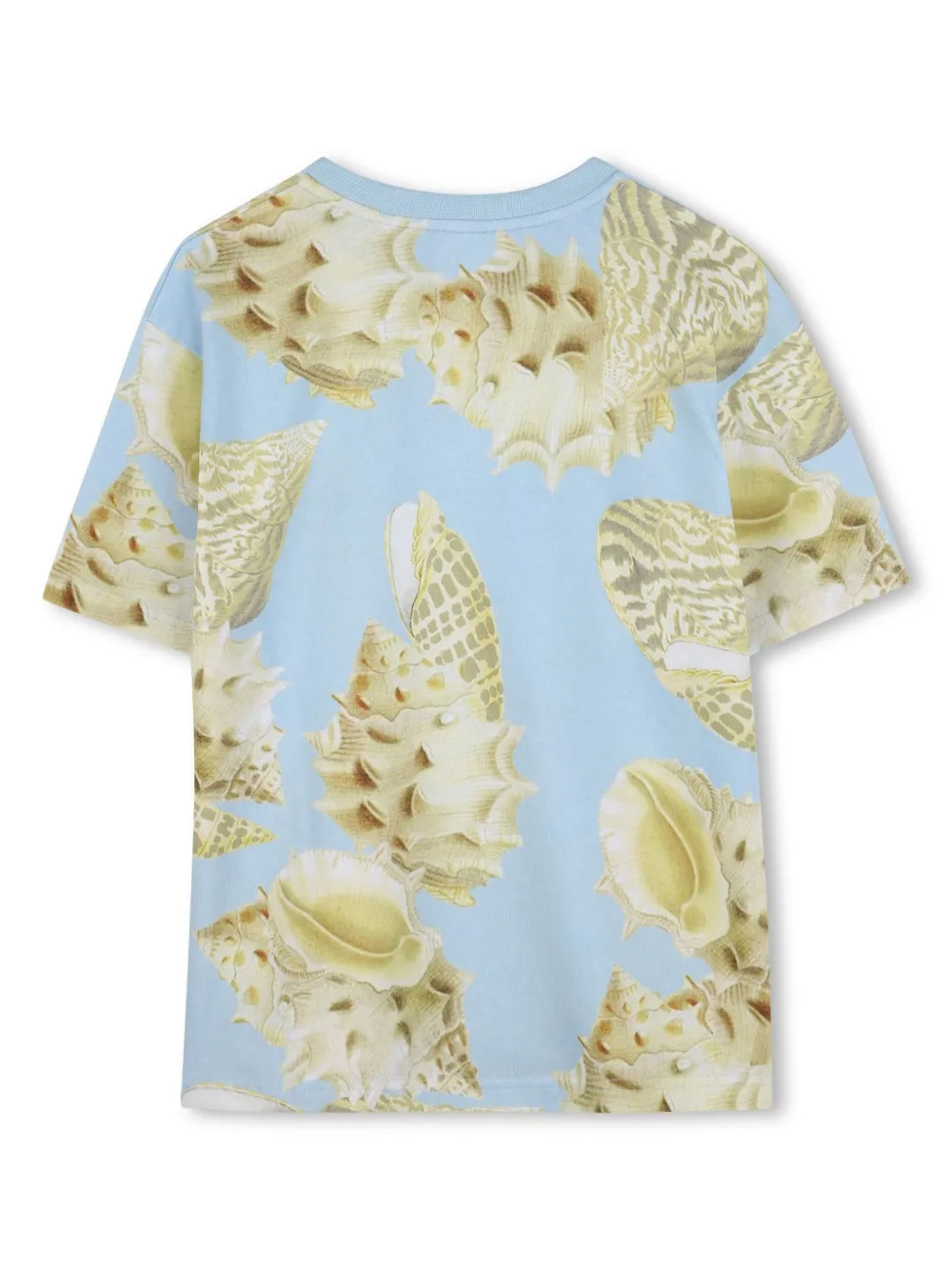 Givenchy Kids T-shirt met schelpen print - Blauw