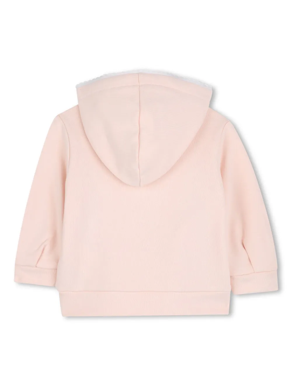 Chloé Kids Katoenen hoodie met geborduurd logo - Roze