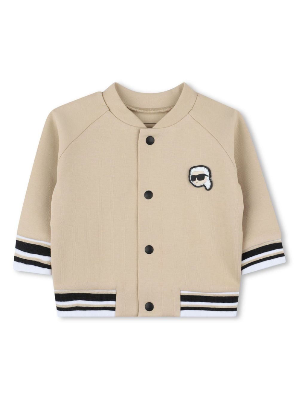 Karl Lagerfeld Kids Trainingspak met Ikonik Karl-print Beige