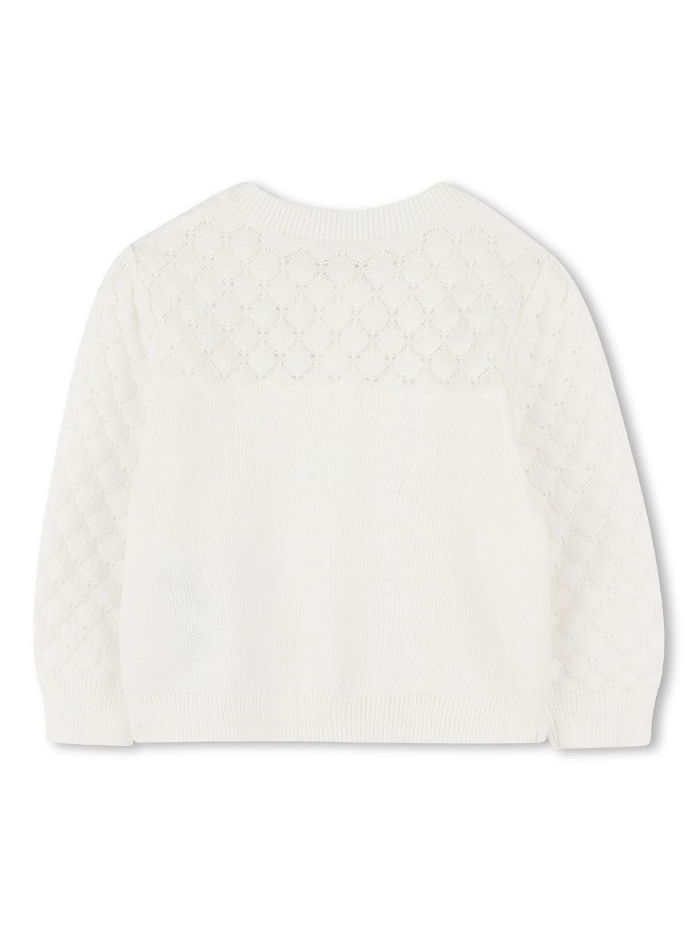 Chloé Kids Vest met logoplakkaat - Wit