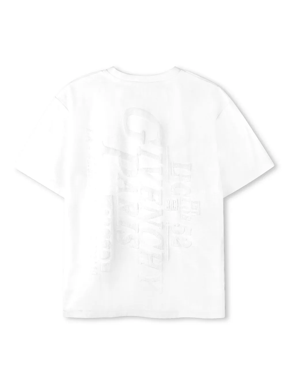 Givenchy Kids T-shirt met logo-jacquard - Wit