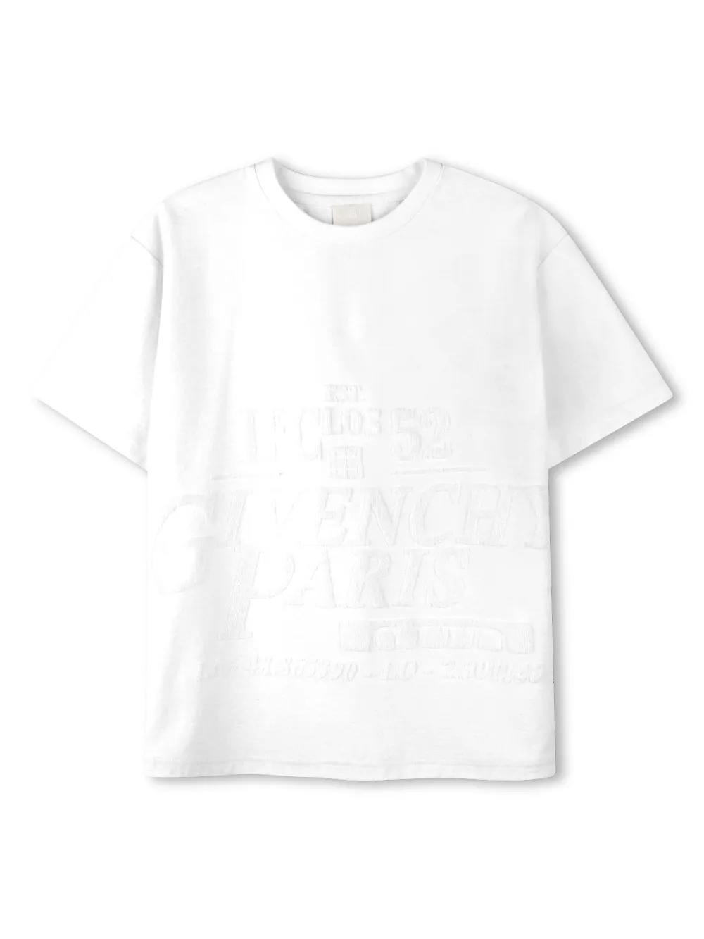 Givenchy Kids T-shirt met logo-jacquard Wit