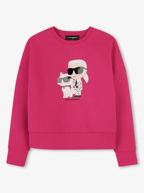 Karl Lagerfeld Kids graphic-print sweatshirt