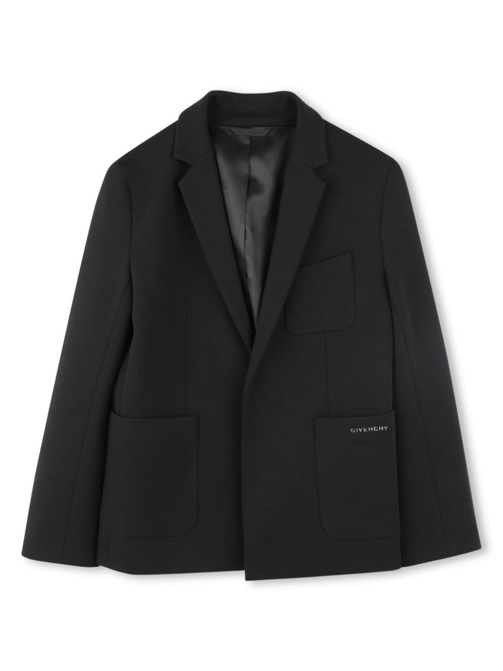 Givenchy Kids Blazer met enkele rij knopen Zwart