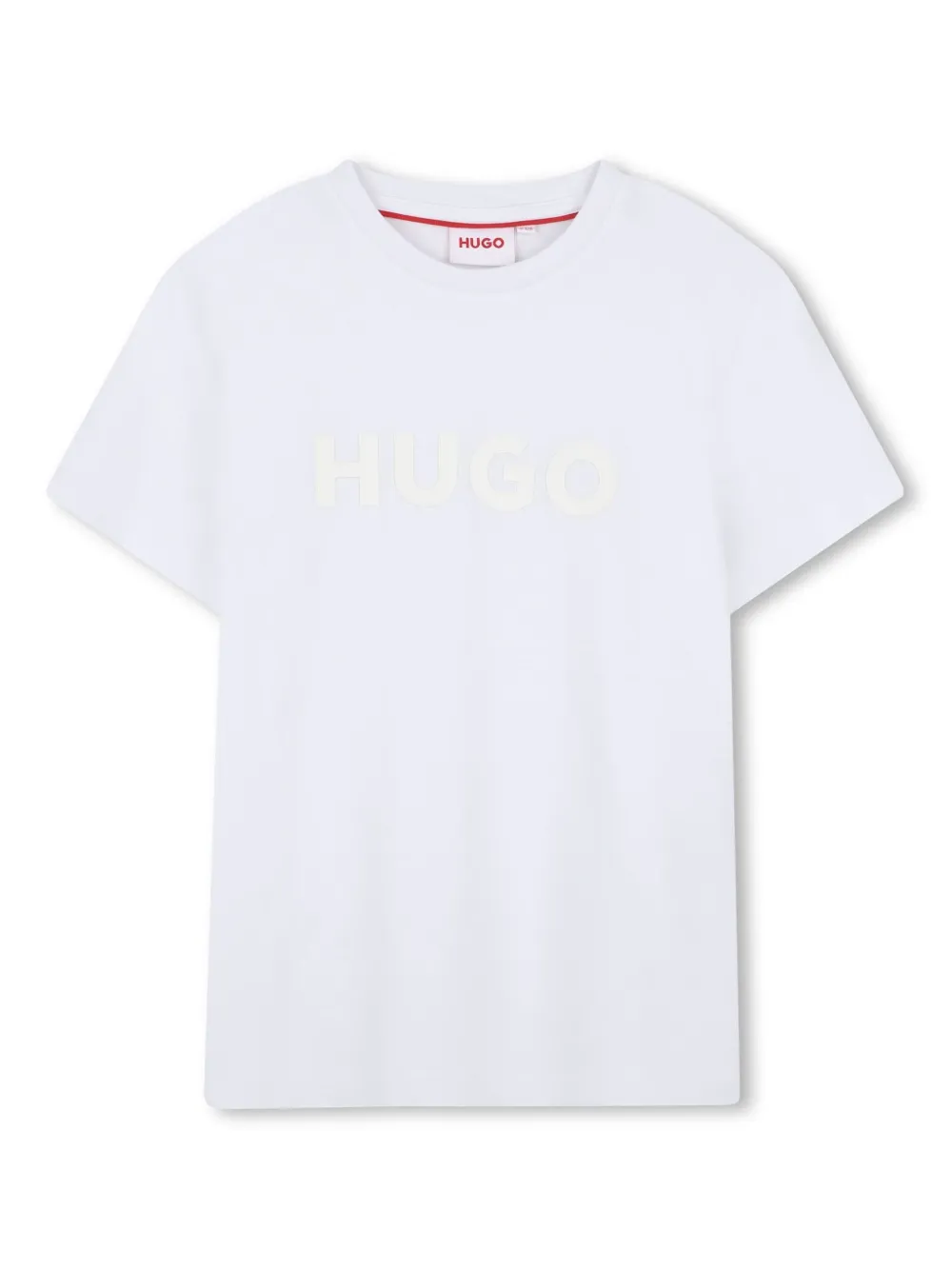 HUGO KIDS T-shirt met logoprint Wit