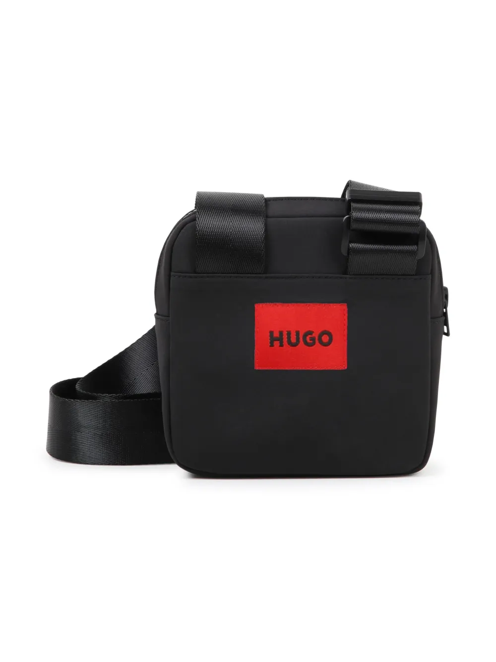 HUGO KIDS Crossbodytas met logo-reliëf - Zwart