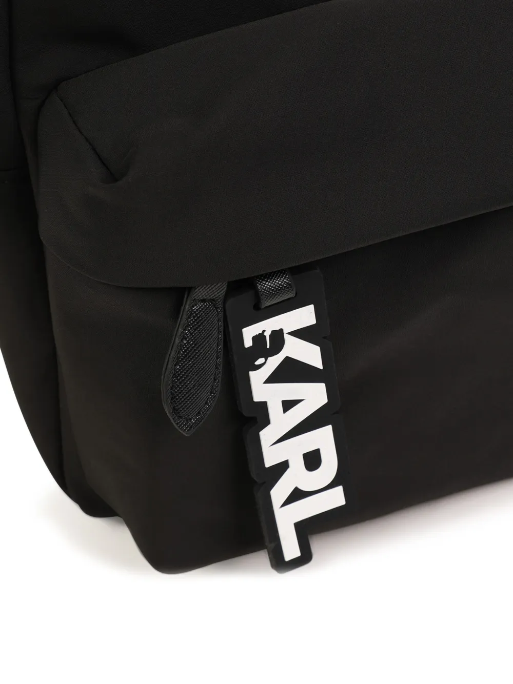Karl Lagerfeld Kids Rugzak met Ikon Karl-applicatie Zwart