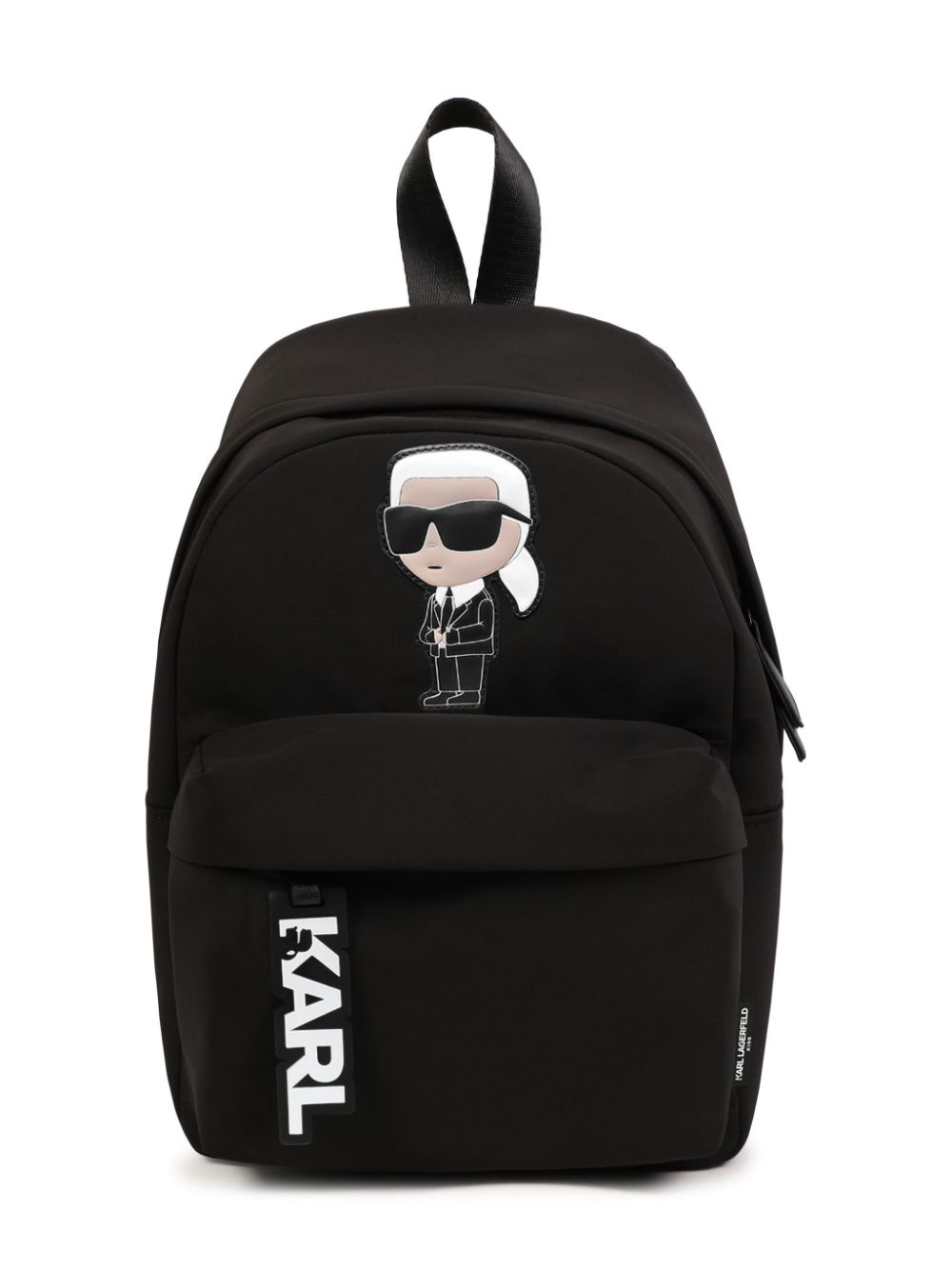 Karl Lagerfeld Kids Ikon Karl-appliqué backpack - Black