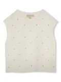 Michael Kors Kids eyelet-detail cotton T-shirt - White