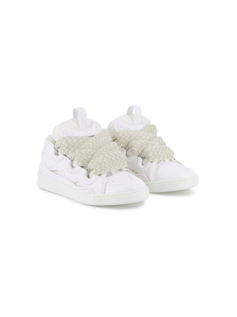 Lanvin Enfant panelled sneakers - White