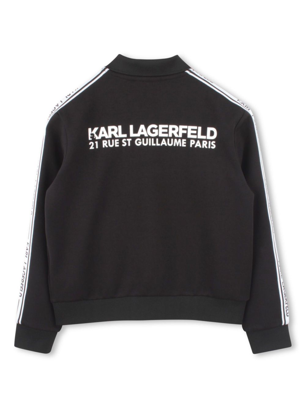 Karl Lagerfeld Kids Vest met logoprint - Zwart