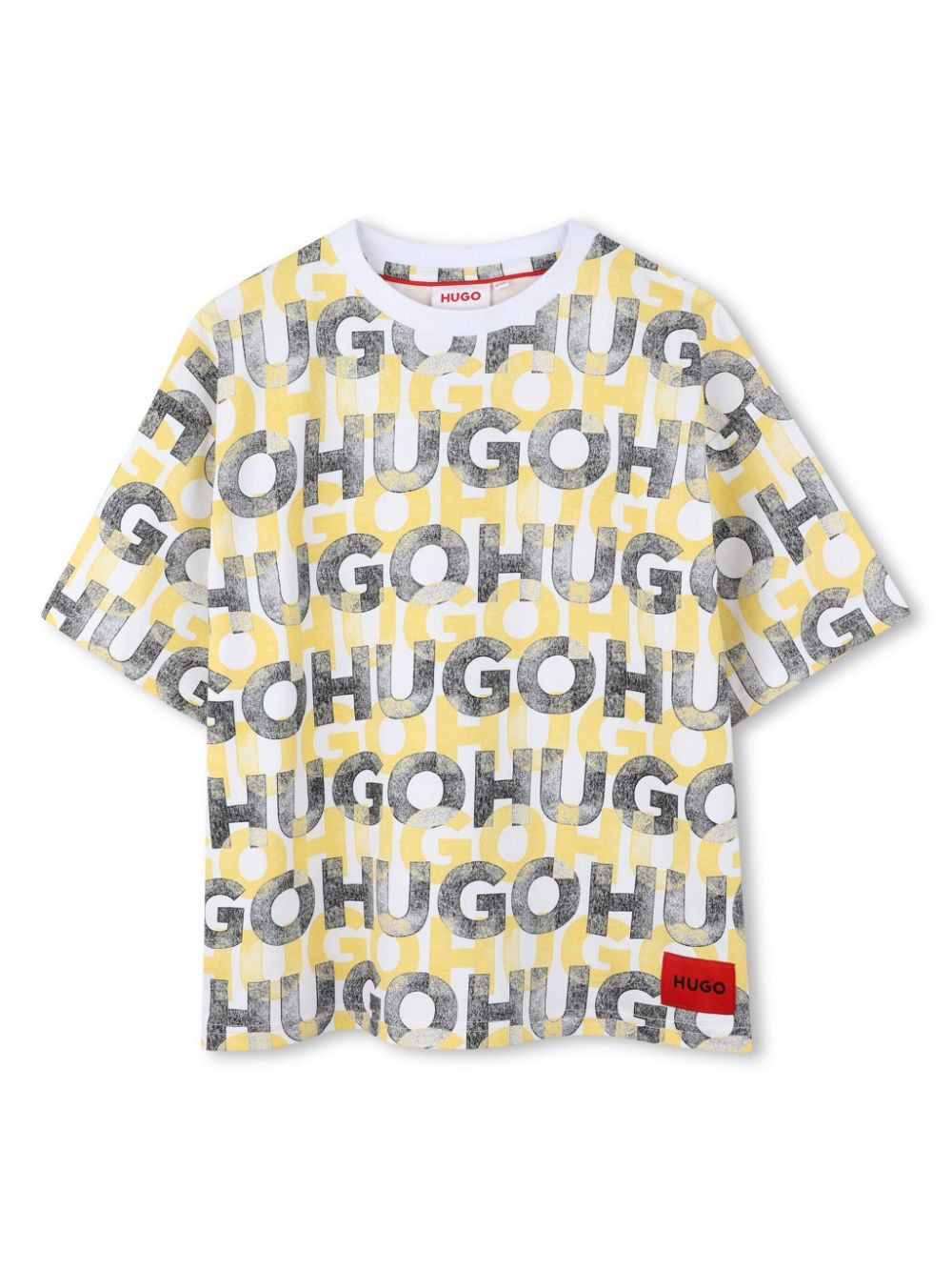 HUGO KIDS logo-print cotton t-shirt - White