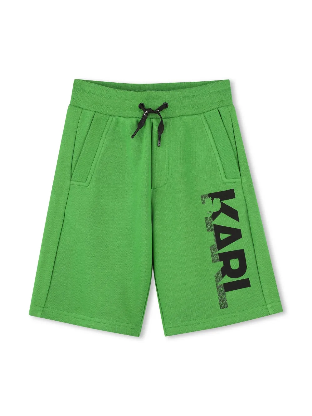 Karl Lagerfeld Kids Trainingsshorts met logoprint Groen