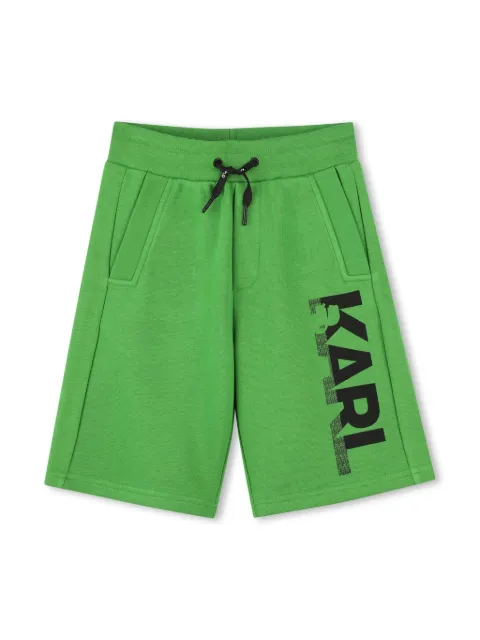 Karl Lagerfeld Kids logo-print track shorts