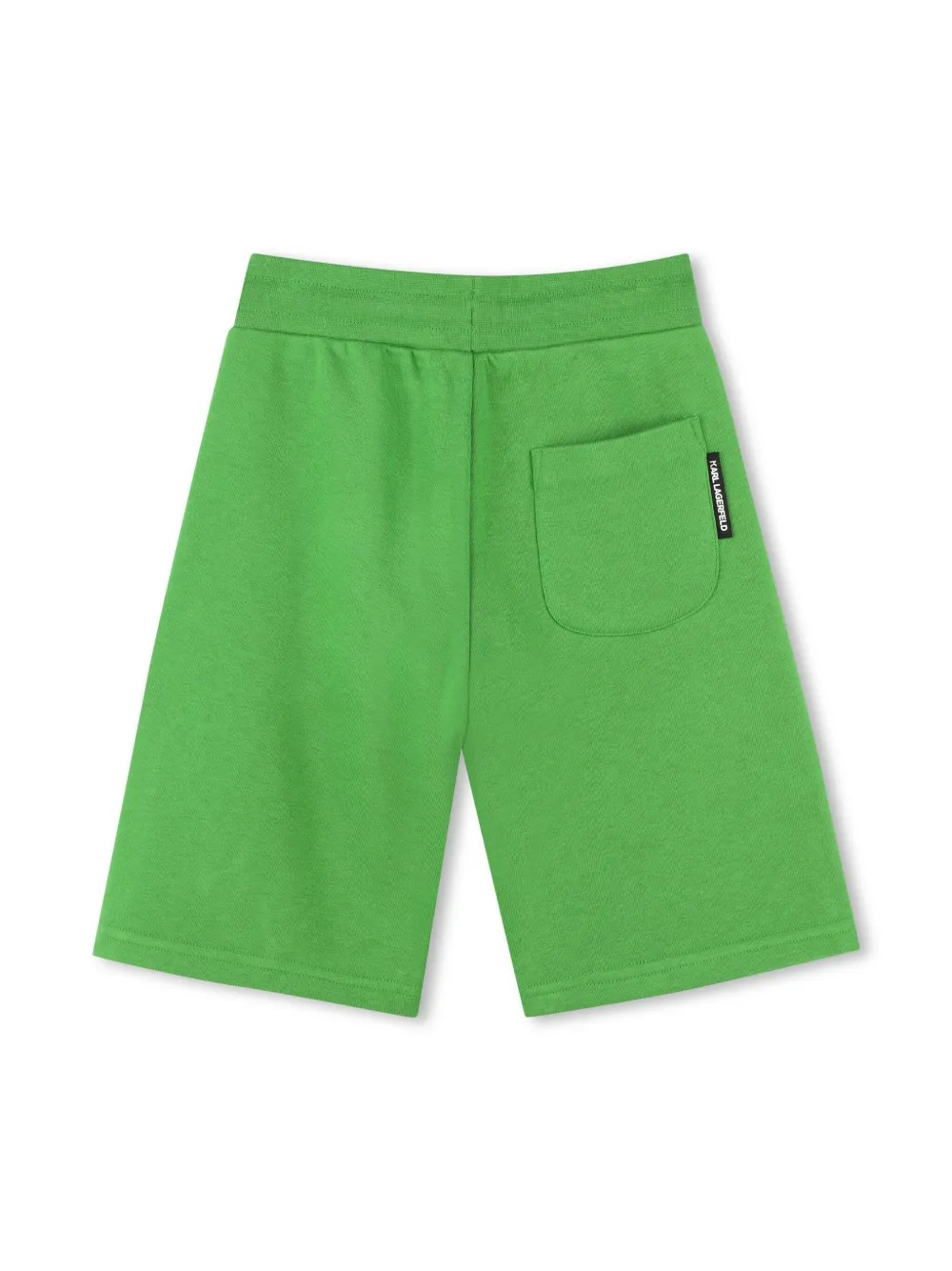 Karl Lagerfeld Kids Trainingsshorts met logoprint - Groen