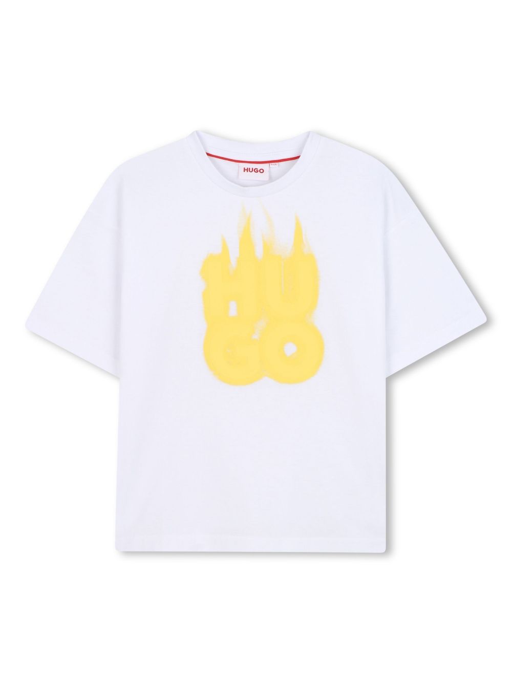 HUGO KIDS logo-print T-shirt - White