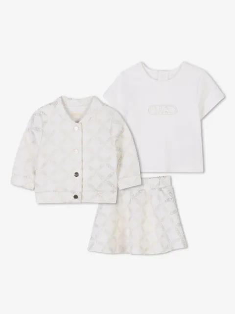 Michael Kors Kids chain-print three-piece set