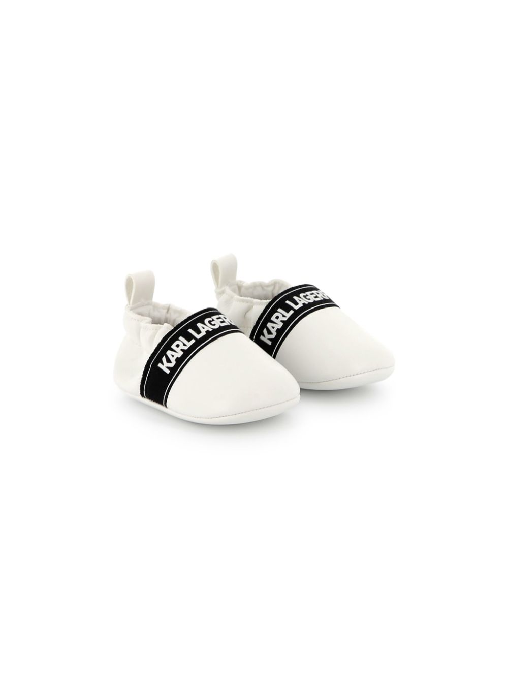 Karl Lagerfeld Kids Slofjes met logoprint Wit