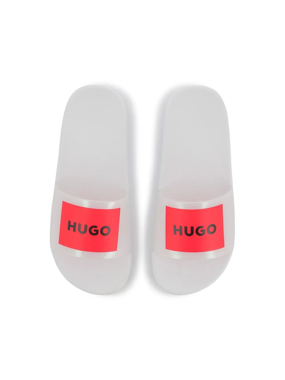 HUGO KIDS logo-print slides White