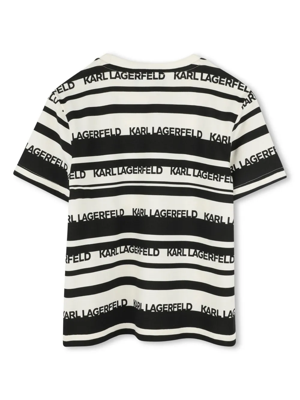 Karl Lagerfeld Kids T-shirt met logoprint - Beige