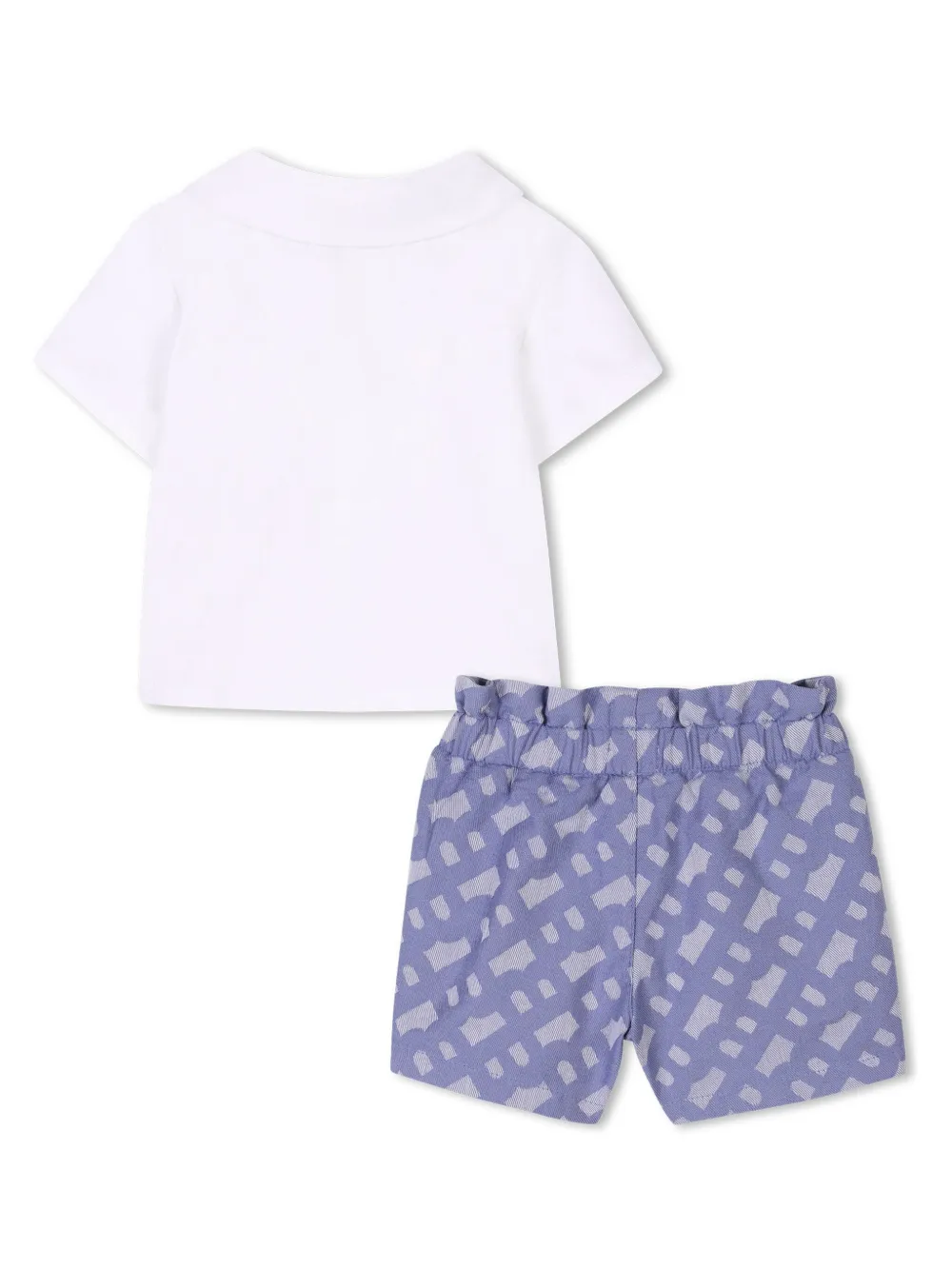 BOSS Kidswear Katoenen top en shorts - Wit