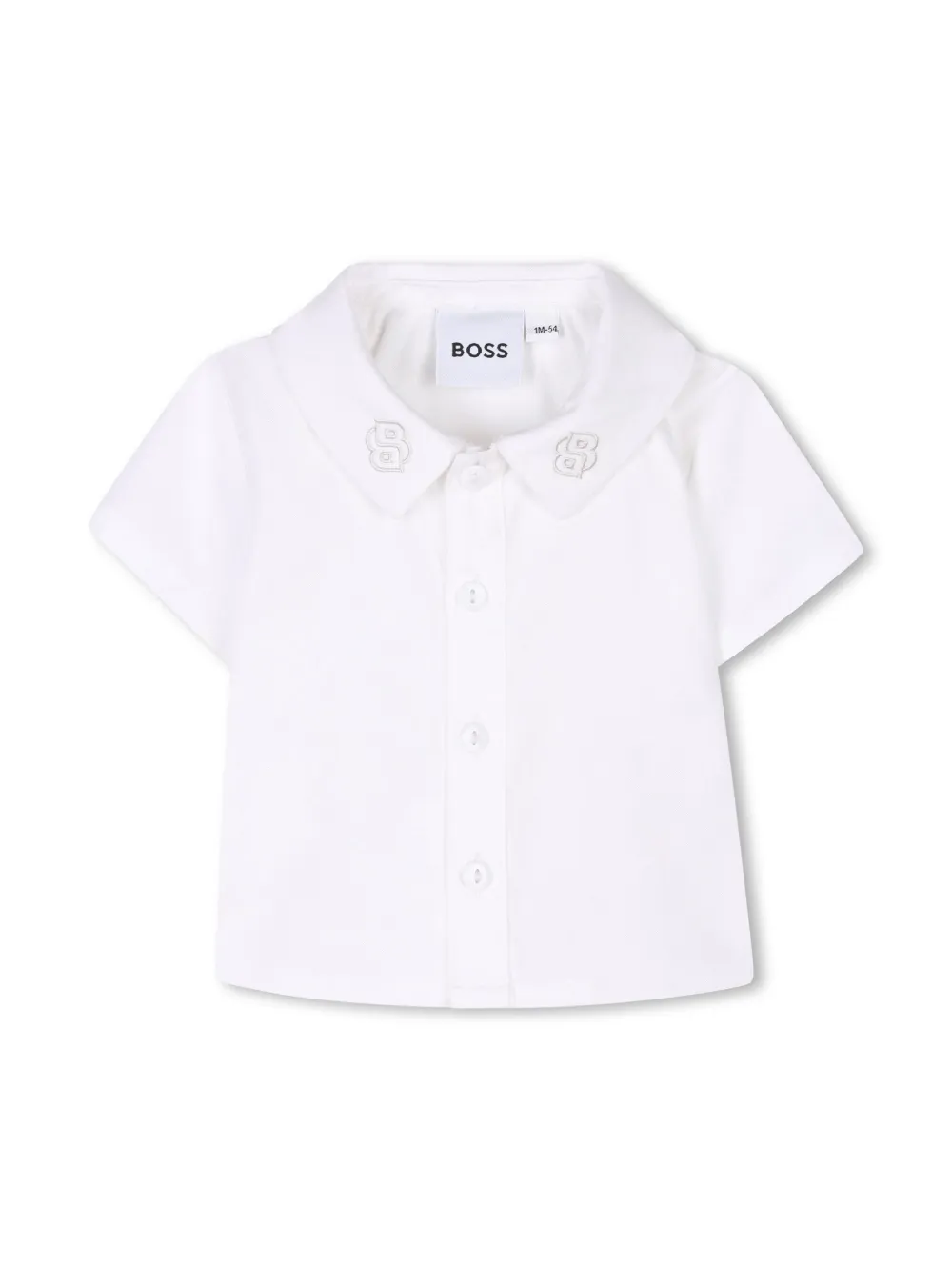 BOSS Kidswear Katoenen top en shorts Wit