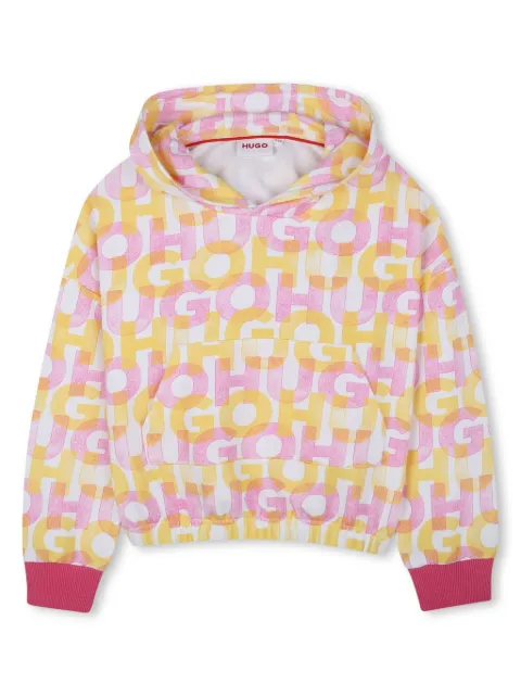 HUGO KIDS hoodie con logo estampado