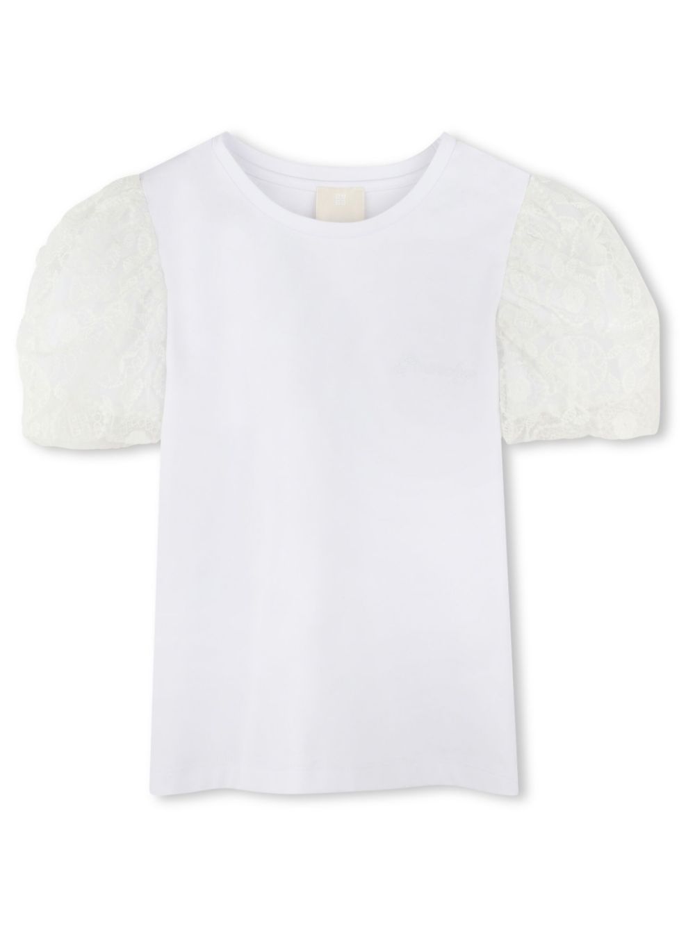 Givenchy Kids T-shirt met pofmouwen Wit