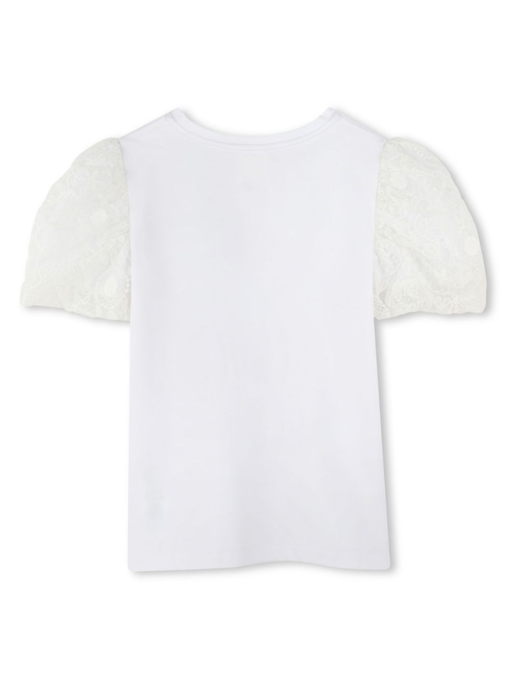 Givenchy Kids T-shirt met pofmouwen Wit