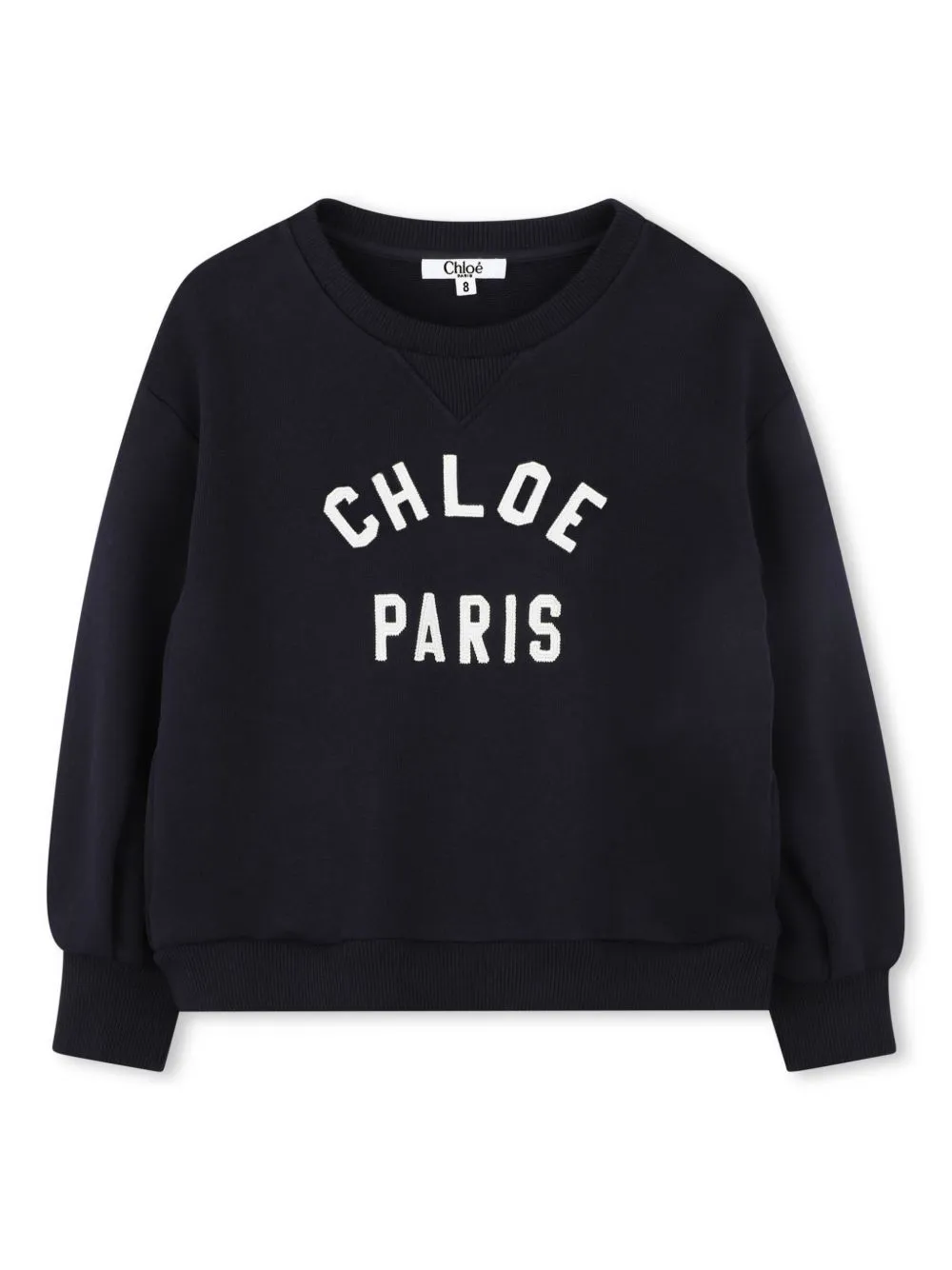 Shop Chloé Logo-embroidered Sweatshirt In Blue