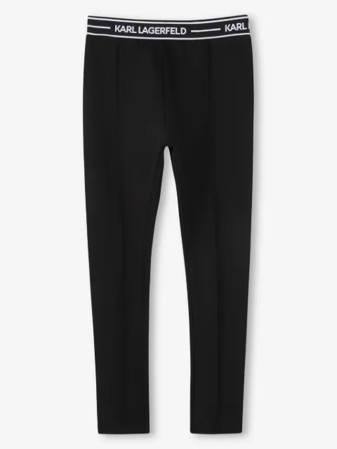 Karl Lagerfeld Kids leggings med logobånd i taljen